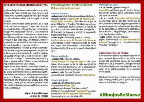 Programa corpus 2015 Hinojos