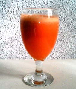 zumo naranja con zanahoria